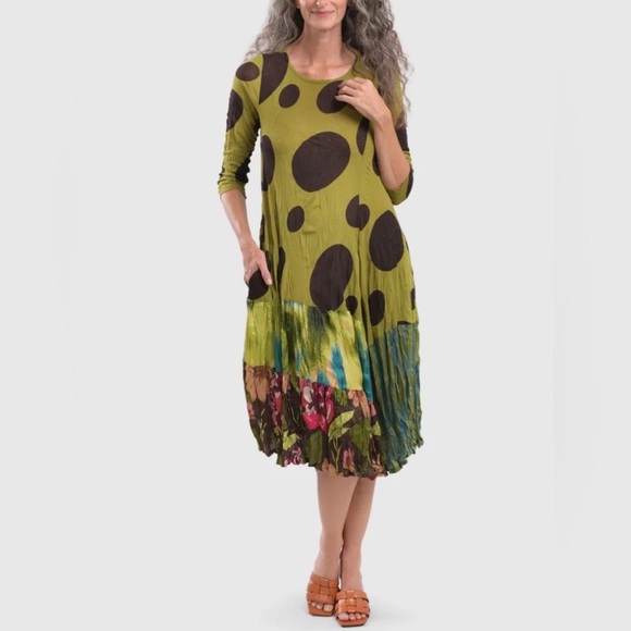Sara Swing Dress, Olive